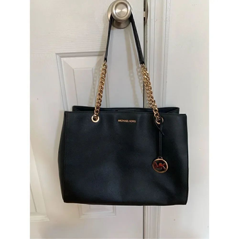 Michael Kors black handbag tote